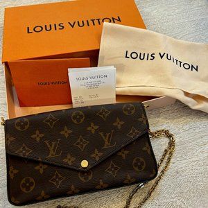 Louis Vuitton Brown and Tan Mini Bag with Iconic Monogram